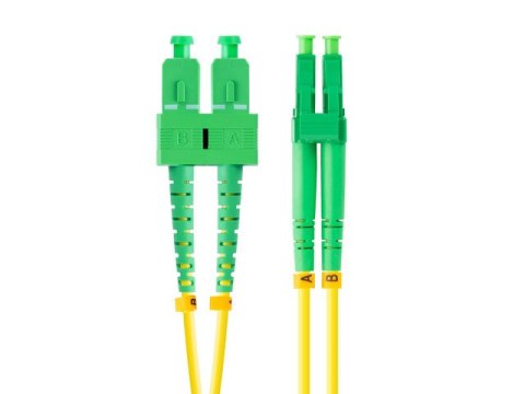 PATCHCORD ŚWIATŁOWODOWY SM SC/APC-LC/APC DUPLEX 3.0MM LSZH G657A1 1M ŻÓŁTY LANBERG PATCHCORD ŚWIATŁOWODOWY SM SC/APC-LC/APC DUPLEX 3.0MM LSZH G657A1 1M ŻÓŁTY LANBERG