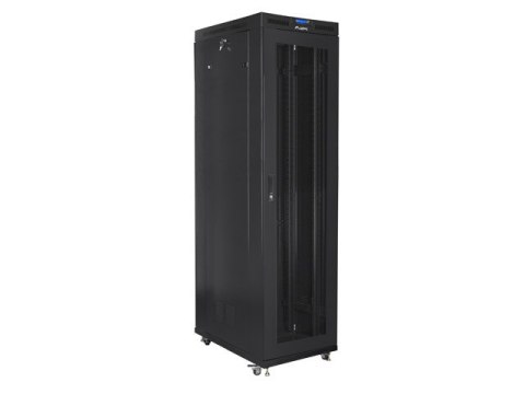 SZAFA INSTALACYJNA RACK STOJĄCA 19" 47U 800X1000 CZARNA DRZWI PERFOROWANE LCD LANBERG (FLAT PACK) V2 SZAFA INSTALACYJNA RACK STOJĄCA 19" 47U 800X1000 CZARNA DRZWI PERFOROWANE LCD LANBERG (FLAT PACK) V2