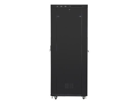 SZAFA INSTALACYJNA RACK STOJĄCA 19" 47U 800X1000 CZARNA DRZWI PERFOROWANE LCD LANBERG (FLAT PACK) V2 SZAFA INSTALACYJNA RACK STOJĄCA 19" 47U 800X1000 CZARNA DRZWI PERFOROWANE LCD LANBERG (FLAT PACK) V2