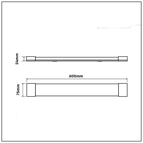 Oprawa V-TAC 15W LED Liniowa Natynkowa 60CM 150Lm/W VT-8315 4000K 2250lm 5 Lat Gwarancji