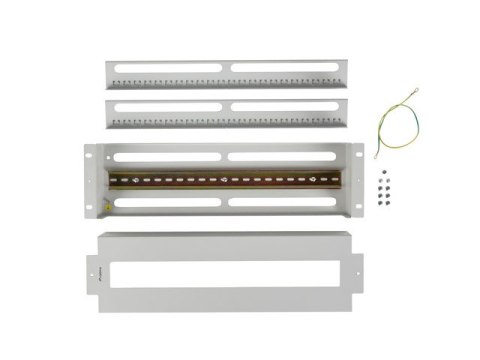 PANEL DYSTRYBUCJI NAPIĘĆ 3U 19" Z SZYNĄ DIN TS-35 SZARY LANBERG PANEL DYSTRYBUCJI NAPIĘĆ 3U 19" Z SZYNĄ DIN TS-35 SZARY LANBERG