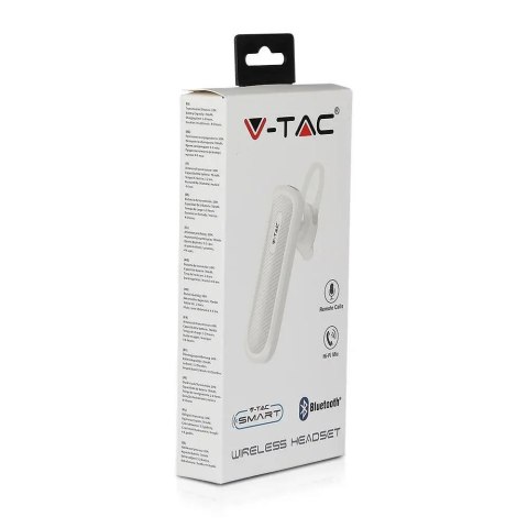Zestaw Słuchawkowy V-TAC Bluetooth 70mAh Biały VT-6700 Zestaw Słuchawkowy V-TAC Bluetooth 70mAh Biały VT-6700