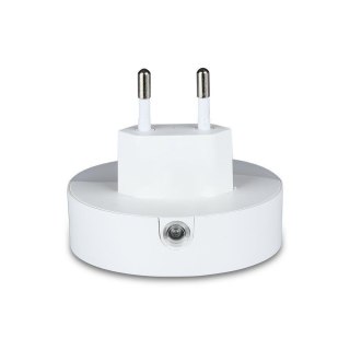 Lampka Nocna do Gniazdka LED z USB V-TAC SAMSUNG CHIP Okrągła VT-84-RD 4000K 10lm