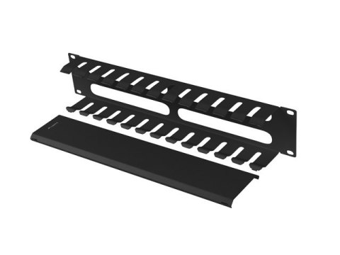 ORGANIZER KABLI 19" 2U Z ZAŚLEPKĄ TYP A CZARNY LANBERG ORGANIZER KABLI 19" 2U Z ZAŚLEPKĄ TYP A CZARNY LANBERG