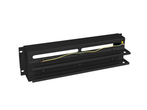 PANEL DYSTRYBUCJI NAPIĘĆ 3U 19" Z SZYNĄ DIN TS-35 CZARNY LANBERG PANEL DYSTRYBUCJI NAPIĘĆ 3U 19" Z SZYNĄ DIN TS-35 CZARNY LANBERG