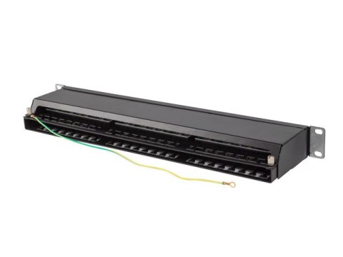 PATCH PANEL 48 PORT 1U 19" KAT.5E FTP EKRANOWANY CZARNY LANBERG PATCH PANEL 48 PORT 1U 19" KAT.5E FTP EKRANOWANY CZARNY LANBERG