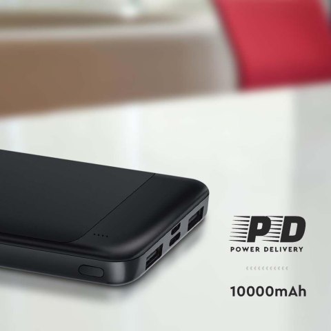 Power Bank V-TAC 10000mAh Czarny 2xUSB Type C SZYBKI 22,5W V-TAC VT-10005-B Power Bank V-TAC 10000mAh Czarny 2xUSB Type C SZYBKI 22,5W V-TAC VT-10005-B