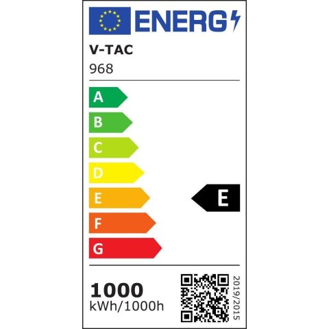 Projektor LED V-TAC 1000W LED SAMSUNG CHIP Czarny 120Lm/W 100st VT-1055 4000K 120000lm 5 Lat Gwarancji