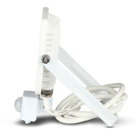 Projektor LED V-TAC 20W SAMSUNG CHIP Czujnik Ruchu Funkcja Cut-OFF Biały VT-20-S-B 6400K 1600lm 5 Lat Gwarancji