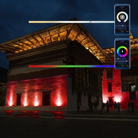 Projektor LED WiFi V-TAC 50W Czarny Z MUFĄ SMART Amazon Alexa Google Home VT-5185 RGB+3000K-6500K 3750lm Projektor LED WiFi V-TAC 50W Czarny Z MUFĄ SMART Amazon Alexa Google Home VT-5185 RGB+3000K-6500K 3750lm