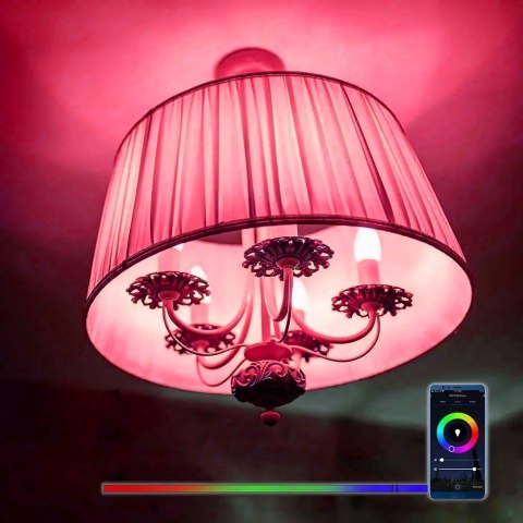 Żarówka LED SMART WiFi V-TAC 4.8W E14 Kulka P45 TUYA Alexa Google Home VT-5154 RGB+2700K-6400K 450lm Żarówka LED SMART WiFi V-TAC 4.8W E14 Kulka P45 TUYA Alexa Google Home VT-5154 RGB+2700K-6400K 450lm