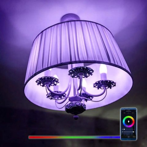 Żarówka LED SMART WiFi V-TAC 4.8W E14 Kulka P45 TUYA Alexa Google Home VT-5154 RGB+2700K-6400K 450lm Żarówka LED SMART WiFi V-TAC 4.8W E14 Kulka P45 TUYA Alexa Google Home VT-5154 RGB+2700K-6400K 450lm