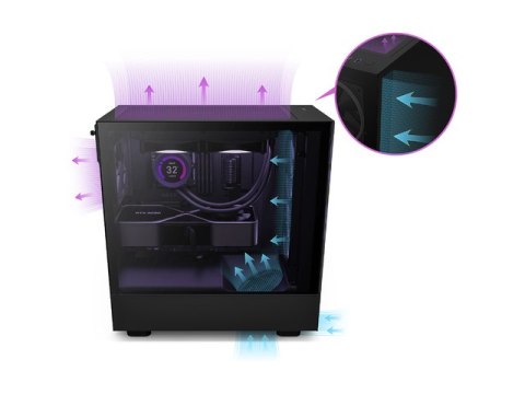 OBUDOWA NZXT H5 ELITE MIDI TOWER Z OKNEM CZARNA (USZKODZONE OPAKOWANIE) OBUDOWA NZXT H5 ELITE MIDI TOWER Z OKNEM CZARNA (USZKODZONE OPAKOWANIE)