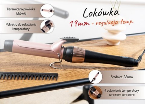 Adler Lokówka - 32mm - regulacja temp.