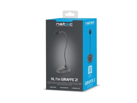 MIKROFON NATEC GIRAFFE 2 CZARNY (USZKODZONE OPAKOWANIE) MIKROFON NATEC GIRAFFE 2 CZARNY (USZKODZONE OPAKOWANIE)