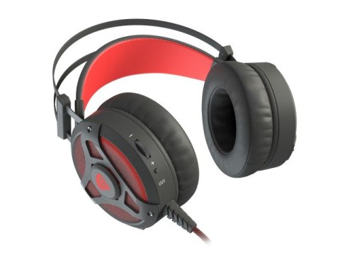 SŁUCHAWKI NAUSZNE GENESIS NEON 360 Z MIKROFONEM PODŚWIETLENIE CZARNO-CZERWONE (PO TESTACH) SŁUCHAWKI NAUSZNE GENESIS NEON 360 Z MIKROFONEM PODŚWIETLENIE CZARNO-CZERWONE (PO TESTACH)