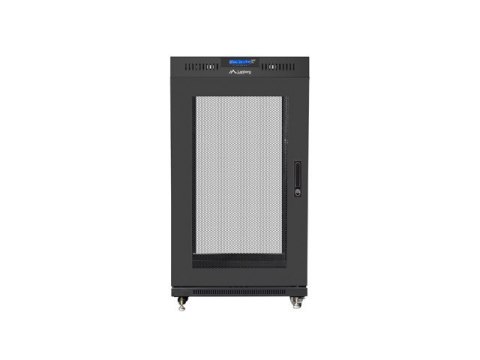 SZAFA INSTALACYJNA RACK STOJĄCA 19" 22U 600X600 CZARNA DRZWI PERFOROWANE LCD LANBERG (FLAT PACK) V2 SZAFA INSTALACYJNA RACK STOJĄCA 19" 22U 600X600 CZARNA DRZWI PERFOROWANE LCD LANBERG (FLAT PACK) V2