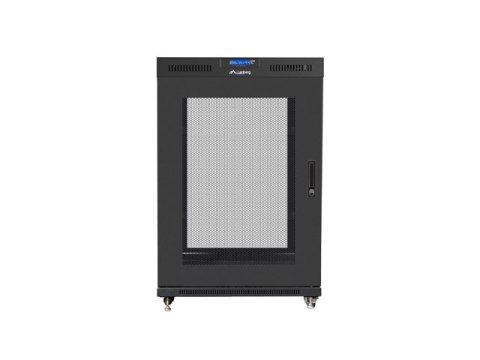 SZAFA INSTALACYJNA RACK STOJĄCA 19" 22U 800X1000 CZARNA DRZWI PERFOROWANE LCD LANBERG (FLAT PACK) V2 SZAFA INSTALACYJNA RACK STOJĄCA 19" 22U 800X1000 CZARNA DRZWI PERFOROWANE LCD LANBERG (FLAT PACK) V2