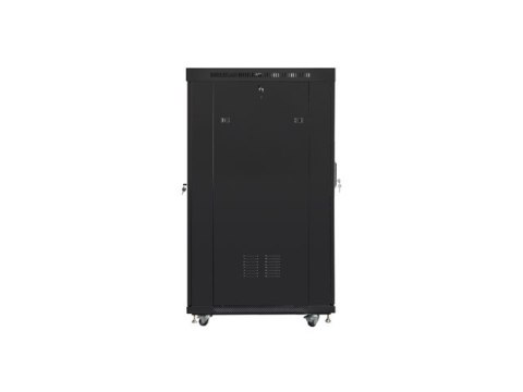 SZAFA INSTALACYJNA RACK STOJĄCA 19" 22U 800X1000 CZARNA DRZWI PERFOROWANE LCD LANBERG (FLAT PACK) V2 SZAFA INSTALACYJNA RACK STOJĄCA 19" 22U 800X1000 CZARNA DRZWI PERFOROWANE LCD LANBERG (FLAT PACK) V2
