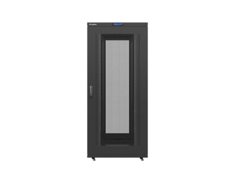 SZAFA INSTALACYJNA RACK STOJĄCA 19" 37U 800X1000 CZARNA DRZWI PERFOROWANE LCD LANBERG (FLAT PACK).