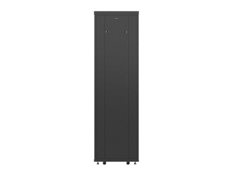 SZAFA INSTALACYJNA RACK STOJĄCA 19" 42U 600X600 CZARNA DRZWI PERFOROWANE LCD LANBERG (FLAT PACK)