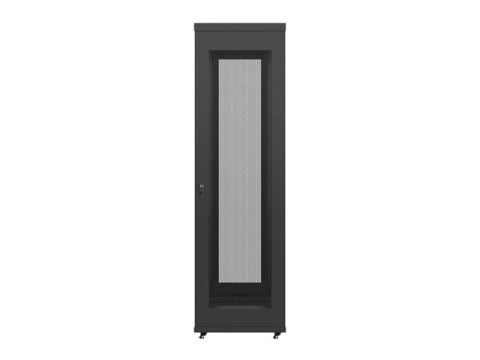 SZAFA INSTALACYJNA RACK STOJĄCA 19" 42U 600X600 CZARNA DRZWI PERFOROWANE LCD LANBERG (FLAT PACK)
