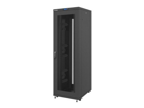 SZAFA INSTALACYJNA RACK STOJĄCA 19" 42U 800X1000 CZARNA DRZWI PERFOROWANE LCD LANBERG (FLAT PACK)
