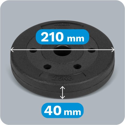 Obciążenie bitumiczne zestaw 4x2.5kg, otwór 31mm, REBEL ACTIVE