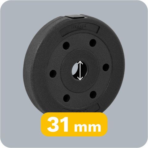 Obciążenie bitumiczne zestaw 4x2.5kg, otwór 31mm, REBEL ACTIVE