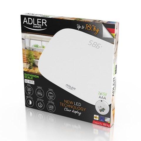 Adler Waga łazienkowa - LED Adler Waga łazienkowa - LED