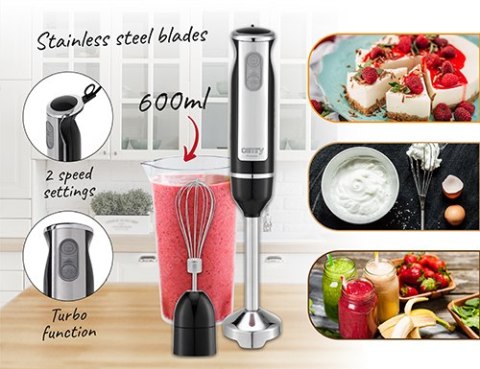 Camry Blender ręczny - mini zestaw 2 w 1