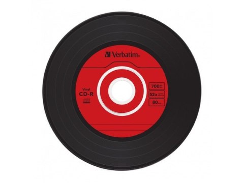CDR VERBATIM 700MB AZO VINYL X52 (SLIM 10) (USZKODZONE OPAKOWANIE)