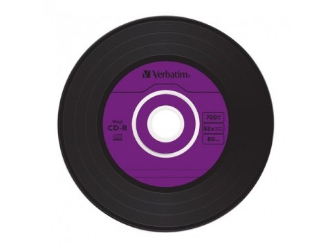 CDR VERBATIM 700MB AZO VINYL X52 (SLIM 10) (USZKODZONE OPAKOWANIE)