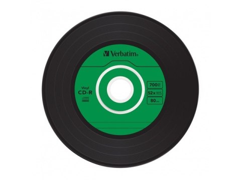CDR VERBATIM 700MB AZO VINYL X52 (SLIM 10) (USZKODZONE OPAKOWANIE)