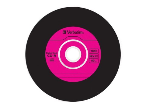 CDR VERBATIM 700MB AZO VINYL X52 (SLIM 10) (USZKODZONE OPAKOWANIE)