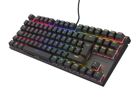 KLAWIATURA DLA GRACZY GENESIS THOR 303 TKL DE PODŚWIETLENIE RGB MECHANICZNA SILENT SWITCH CZARNA HOT KLAWIATURA DLA GRACZY GENESIS THOR 303 TKL DE PODŚWIETLENIE RGB MECHANICZNA SILENT SWITCH CZARNA HOT