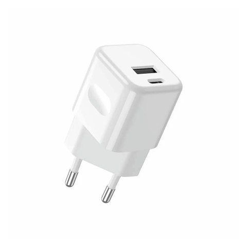Ładowarka USB V-TAC SZYBKA 20W Biała MINI Dual USB Type-A Type-C VT-5320-W Ładowarka USB V-TAC SZYBKA 20W Biała MINI Dual USB Type-A Type-C VT-5320-W