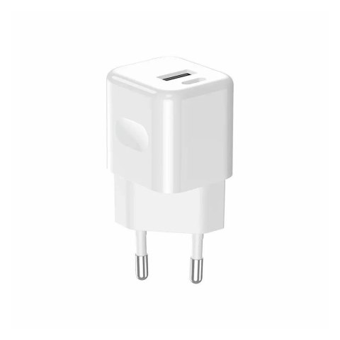 Ładowarka USB V-TAC SZYBKA 20W Biała MINI Dual USB Type-A Type-C VT-5320-W Ładowarka USB V-TAC SZYBKA 20W Biała MINI Dual USB Type-A Type-C VT-5320-W