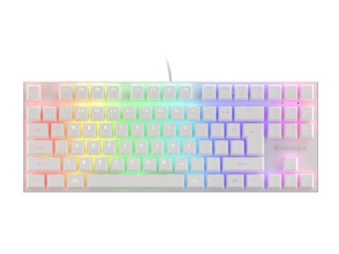 KLAWIATURA DLA GRACZY GENESIS THOR 303 TKL WHITE US PODŚWIETLENIE RGB MECHANICZNA BROWN (PO TESTACH) KLAWIATURA DLA GRACZY GENESIS THOR 303 TKL WHITE US PODŚWIETLENIE RGB MECHANICZNA BROWN (PO TESTACH)