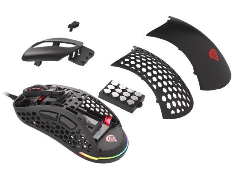 MYSZ DLA GRACZY GENESIS XENON 800 LEKKA 16000DPI RGB CZARNA GAMINGOWA PMW3389 (PO TESTACH) MYSZ DLA GRACZY GENESIS XENON 800 LEKKA 16000DPI RGB CZARNA GAMINGOWA PMW3389 (PO TESTACH)
