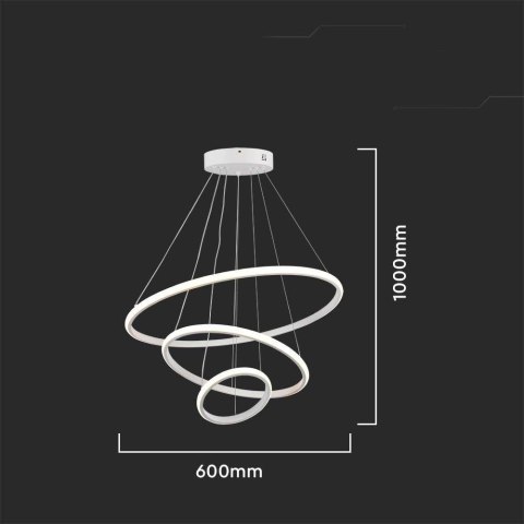 Oprawa Zwieszana V-TAC 32W LED Biała VT-7816 3000K 3880lm Oprawa Zwieszana V-TAC 32W LED Biała VT-7816 3000K 3880lm