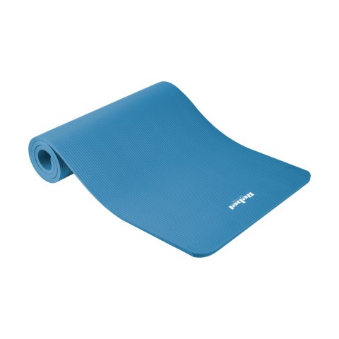 Mata gimnastyczna do ćwiczeń joga, pilates, fitness, 183x61cm, grubość 1.5cm, materiał NBR, niebieska, REBEL ACTIVE Mata gimnastyczna do ćwiczeń joga, pilates, fitness, 183x61cm, grubość 1.5cm, materiał NBR, niebieska, REBEL ACTIVE