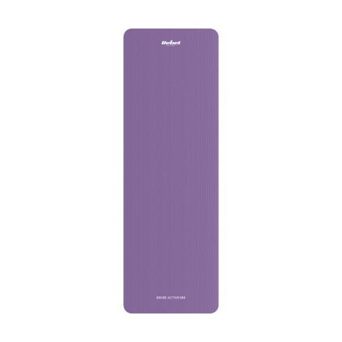 Mata gimnastyczna do ćwiczeń joga, pilates, fitness, 183x61cm, grubość 1cm, materiał NBR, fioletowa, REBEL ACTIVE Mata gimnastyczna do ćwiczeń joga, pilates, fitness, 183x61cm, grubość 1cm, materiał NBR, fioletowa, REBEL ACTIVE