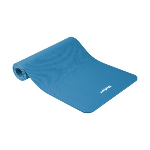 Mata gimnastyczna do ćwiczeń joga, pilates, fitness, 183x61cm, grubość 1cm, materiał NBR, niebieska, REBEL ACTIVE Mata gimnastyczna do ćwiczeń joga, pilates, fitness, 183x61cm, grubość 1cm, materiał NBR, niebieska, REBEL ACTIVE