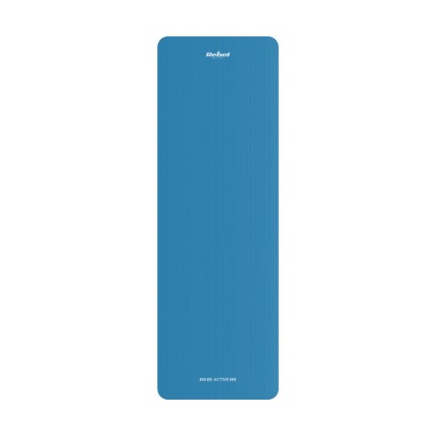 Mata gimnastyczna do ćwiczeń joga, pilates, fitness, 183x61cm, grubość 1cm, materiał NBR, niebieska, REBEL ACTIVE Mata gimnastyczna do ćwiczeń joga, pilates, fitness, 183x61cm, grubość 1cm, materiał NBR, niebieska, REBEL ACTIVE