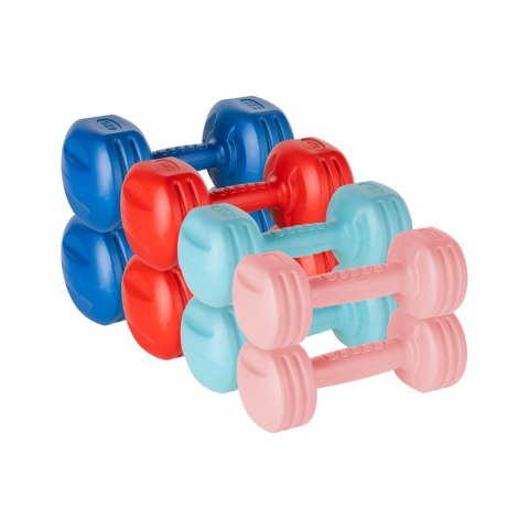 Zestaw hantelek bitumicznych 20kg ( 2x1kg + 2x2kg + 2x3kg + 2x4kg ) , REBEL ACTIVE Zestaw hantelek bitumicznych 20kg ( 2x1kg + 2x2kg + 2x3kg + 2x4kg ) , REBEL ACTIVE