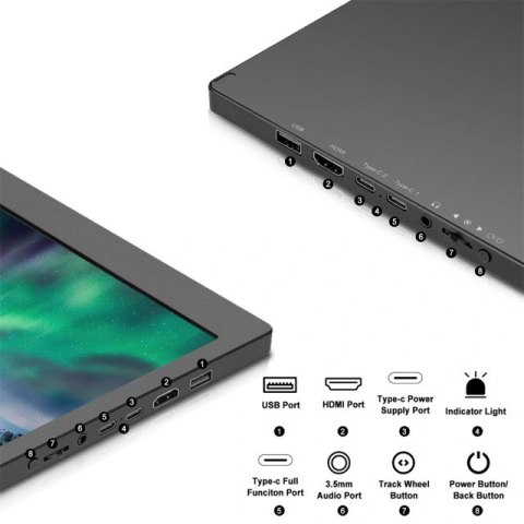 Dodatkowe dwa monitory do laptopa USB-C Mate X GTMEDIA