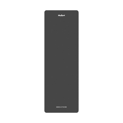 Mata gimnastyczna do ćwiczeń joga, pilates, fitness, 183x61cm, grubość 6mm, materiał TPE, czarna, REBEL ACTIVE Mata gimnastyczna do ćwiczeń joga, pilates, fitness, 183x61cm, grubość 6mm, materiał TPE, czarna, REBEL ACTIVE