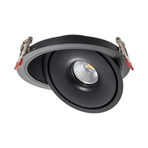 Oprawa V-TAC LED Uchylny Downlight 12W LED COB CRI90+ CCT Czarna VT-2512 3000K-4000K-6400K 785lm