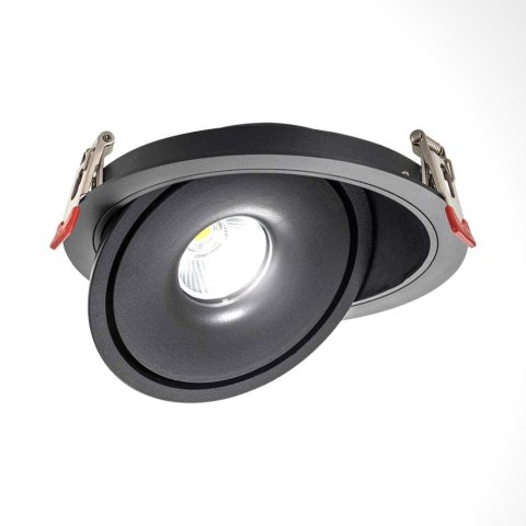 Oprawa V-TAC LED Uchylny Downlight 12W LED COB CRI90+ CCT Czarna VT-2512 3000K-4000K-6400K 785lm